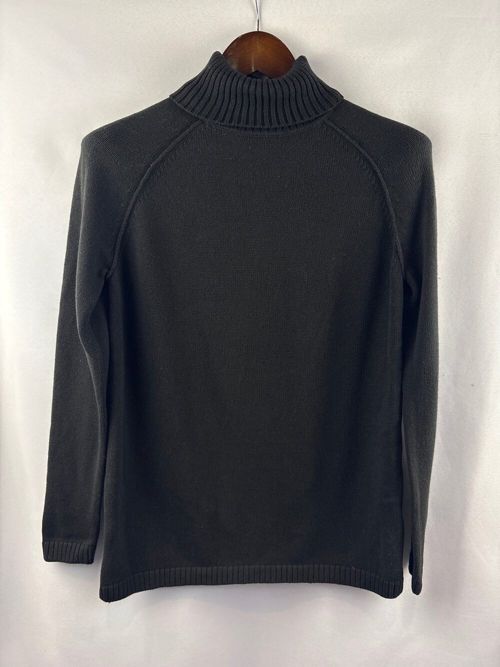 Women’s Jeanne Pierre Small Black Turtleneck Sweater